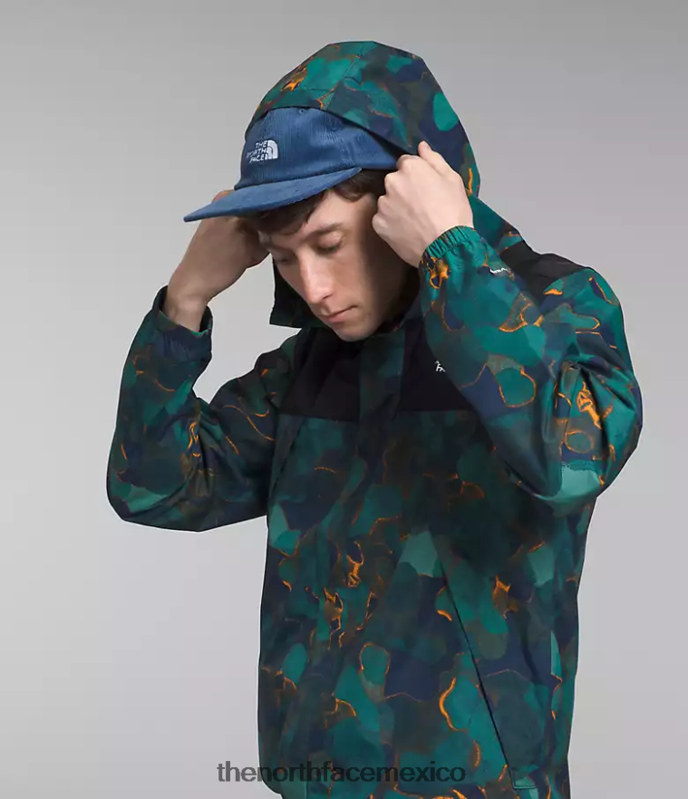 The North Face ropa NFHLJL281 Estampado de textura de camuflaje azul marino Summit/tnf negro hombres chaqueta anora