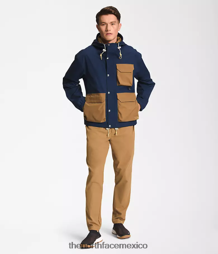 The North Face ropa NFHLJL294 azul marino cumbre/marrón utilitario hombres chaqueta de lluvia utilitaria m66