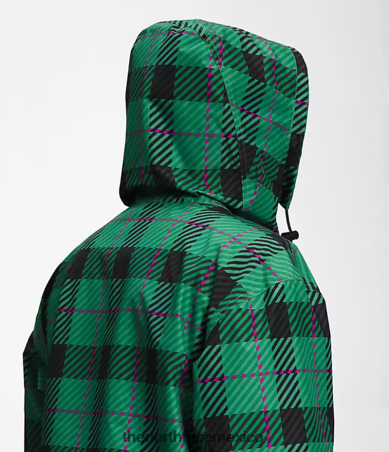 The North Face ropa NFHLJL295 tela escocesa verde hierba profunda hombres chaqueta de lluvia utilitaria m66