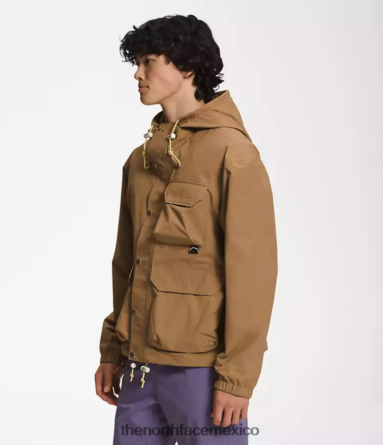 The North Face ropa NFHLJL297 marrón utilitario hombres chaqueta de lluvia utilitaria m66