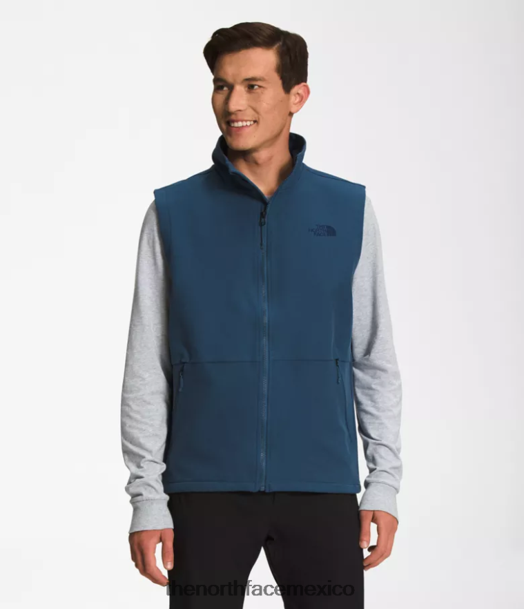 The North Face ropa NFHLJL645 azul sombreado brezo oscuro hombres chaleco camden soft shell