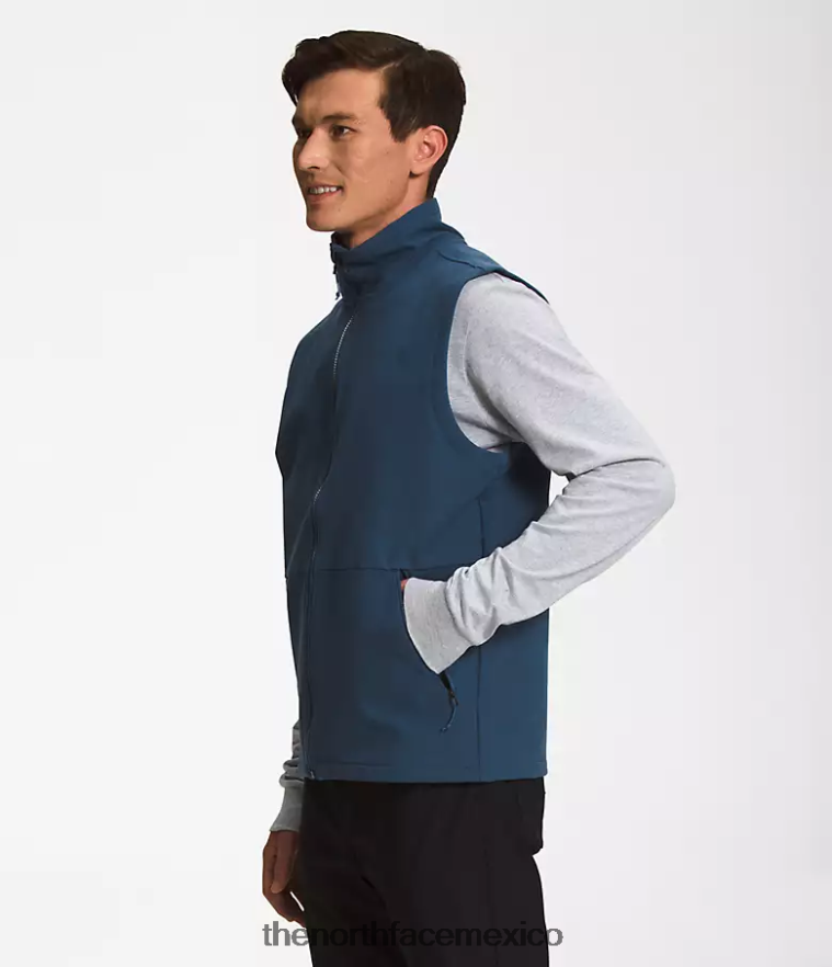 The North Face ropa NFHLJL645 azul sombreado brezo oscuro hombres chaleco camden soft shell