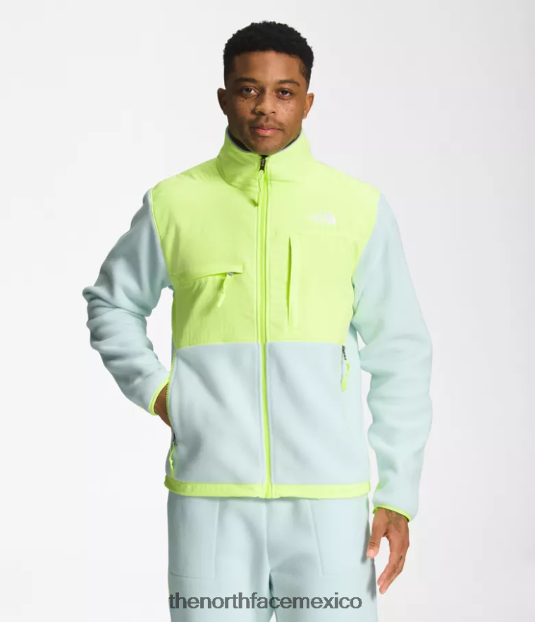The North Face ropa NFHLJL196 claraboya azul/led amarillo hombres chaqueta denali