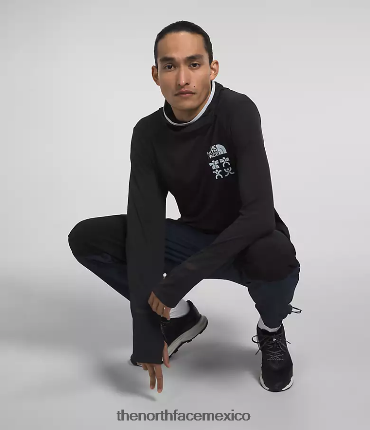 The North Face ropa NFHLJL549 negro hombres sudadera con capucha cerro alto