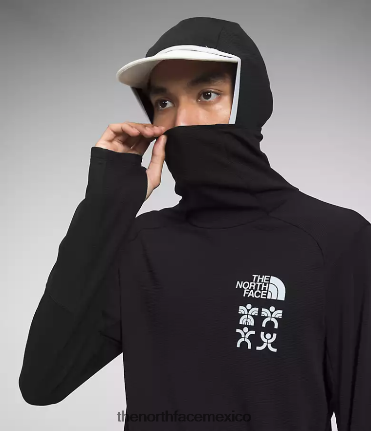 The North Face ropa NFHLJL549 negro hombres sudadera con capucha cerro alto