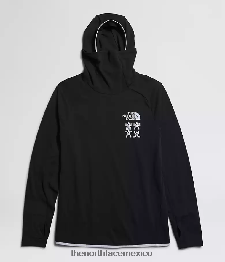 The North Face ropa NFHLJL549 negro hombres sudadera con capucha cerro alto