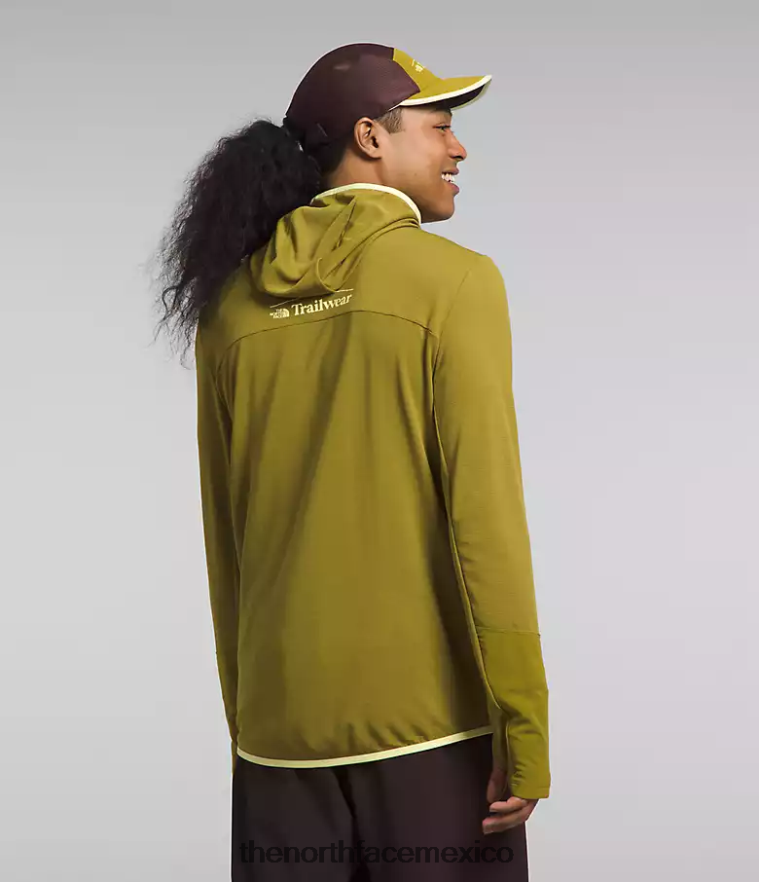 The North Face ropa NFHLJL550 musgo de azufre hombres sudadera con capucha cerro alto
