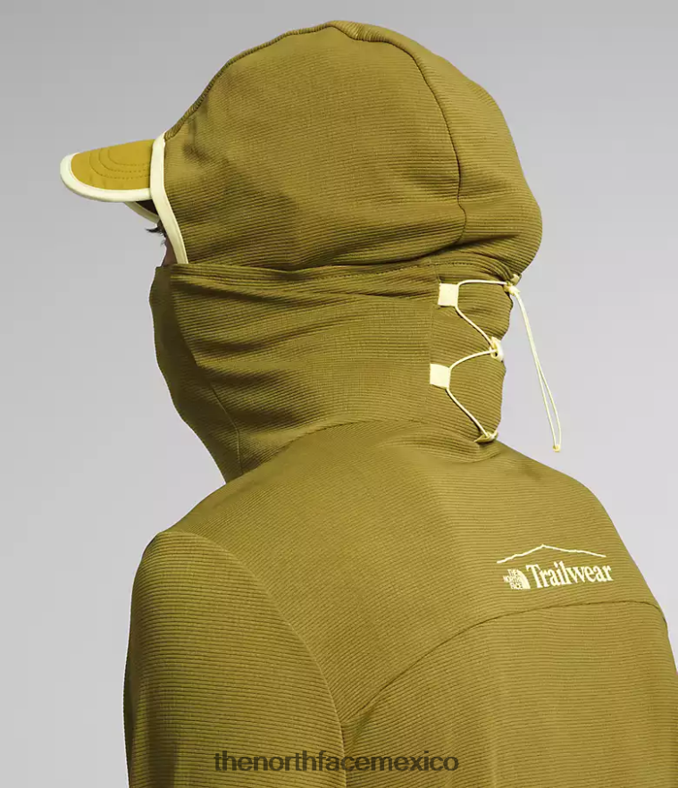 The North Face ropa NFHLJL550 musgo de azufre hombres sudadera con capucha cerro alto