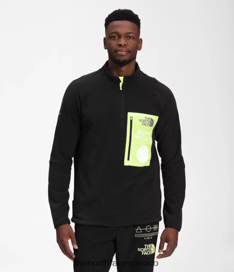 The North Face ropa NFHLJL650 tnf negro/led amarillo hombres trailwear fantasía cresta -cremallera