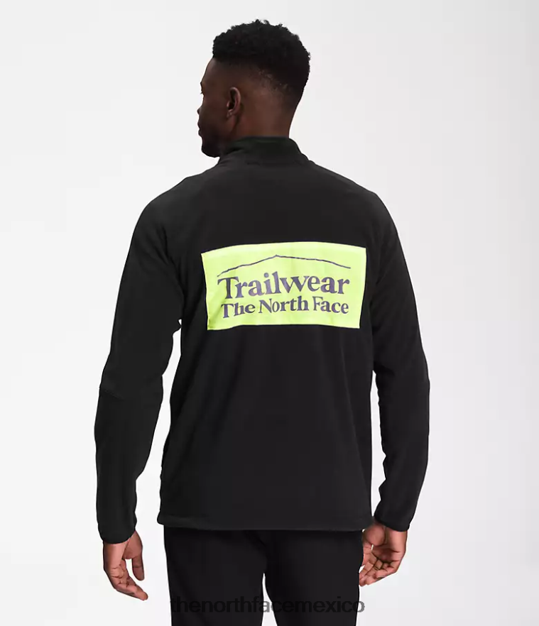 The North Face ropa NFHLJL650 tnf negro/led amarillo hombres trailwear fantasía cresta -cremallera