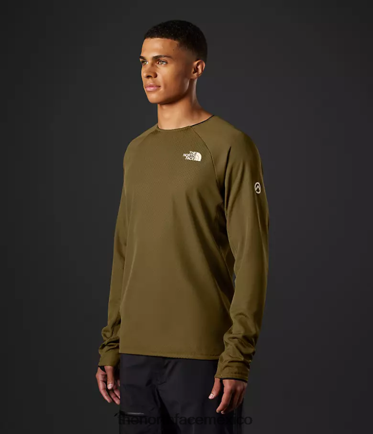 The North Face ropa NFHLJL123 oliva militar hombres equipo de lana futura de la serie cumbre