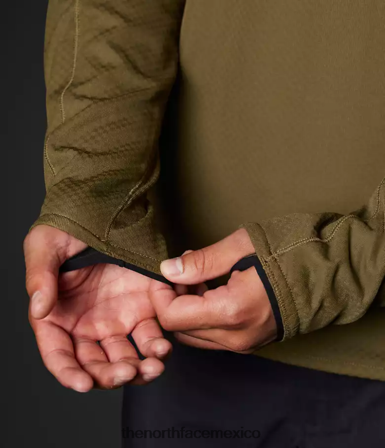 The North Face ropa NFHLJL123 oliva militar hombres equipo de lana futura de la serie cumbre