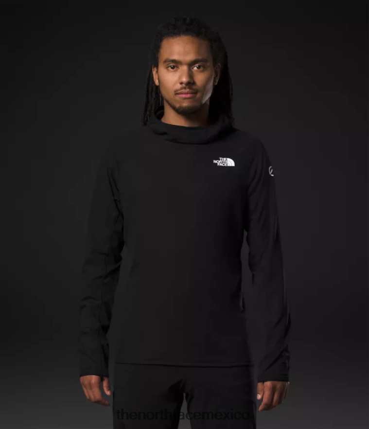 The North Face ropa NFHLJL349 negro hombres sudadera con capucha de la serie summit Futurefleece lt