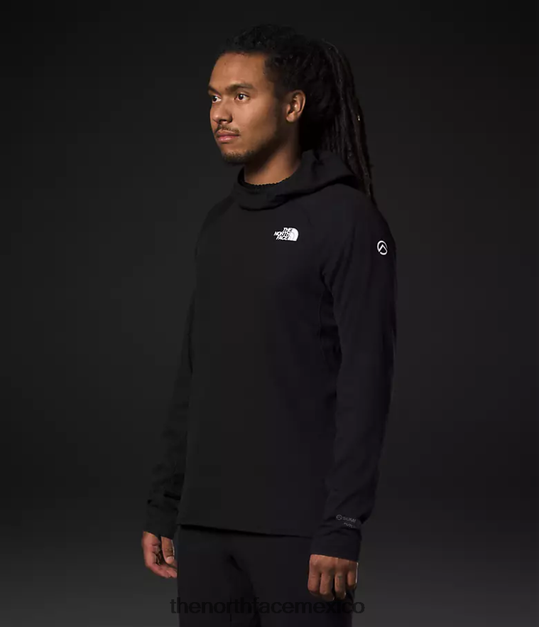 The North Face ropa NFHLJL349 negro hombres sudadera con capucha de la serie summit Futurefleece lt