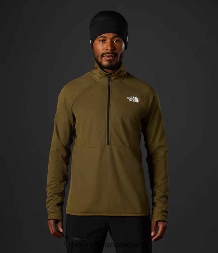 The North Face ropa NFHLJL351 oliva militar hombres serie cumbre futurofleece lt -zip