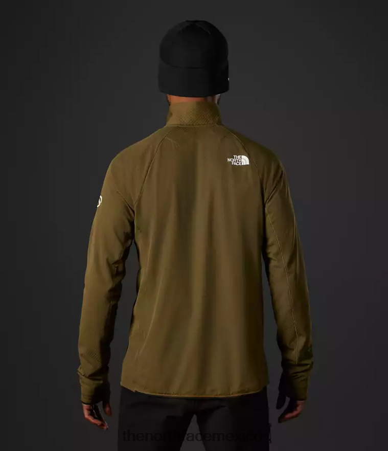 The North Face ropa NFHLJL351 oliva militar hombres serie cumbre futurofleece lt -zip