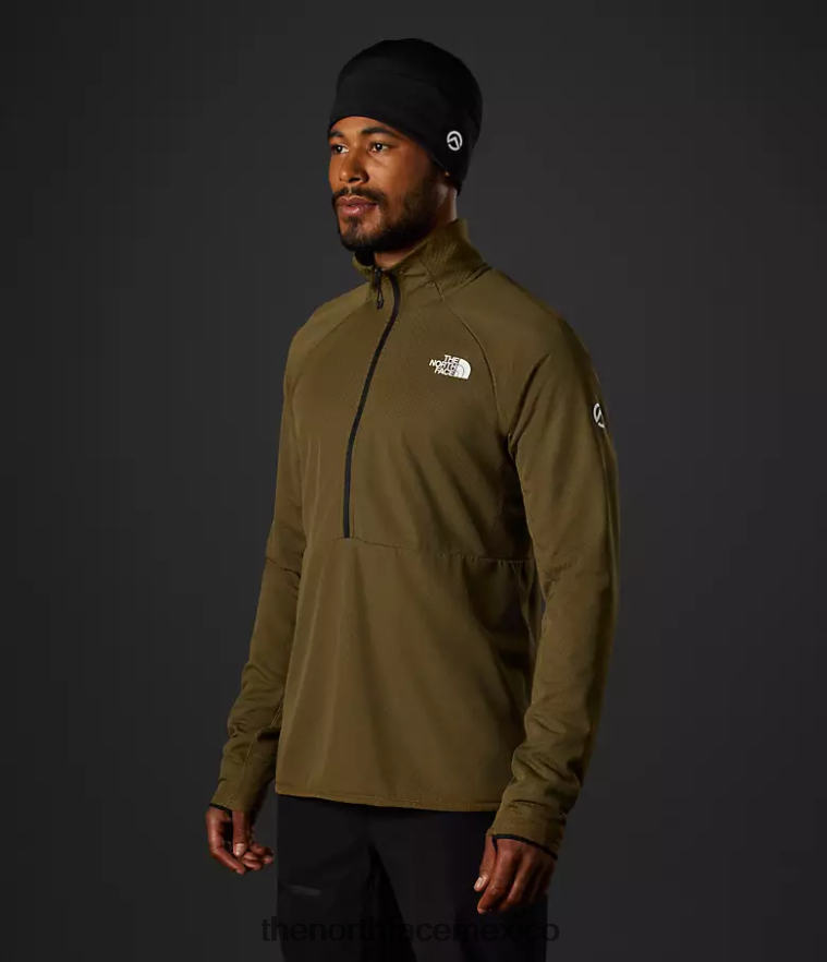 The North Face ropa NFHLJL351 oliva militar hombres serie cumbre futurofleece lt -zip