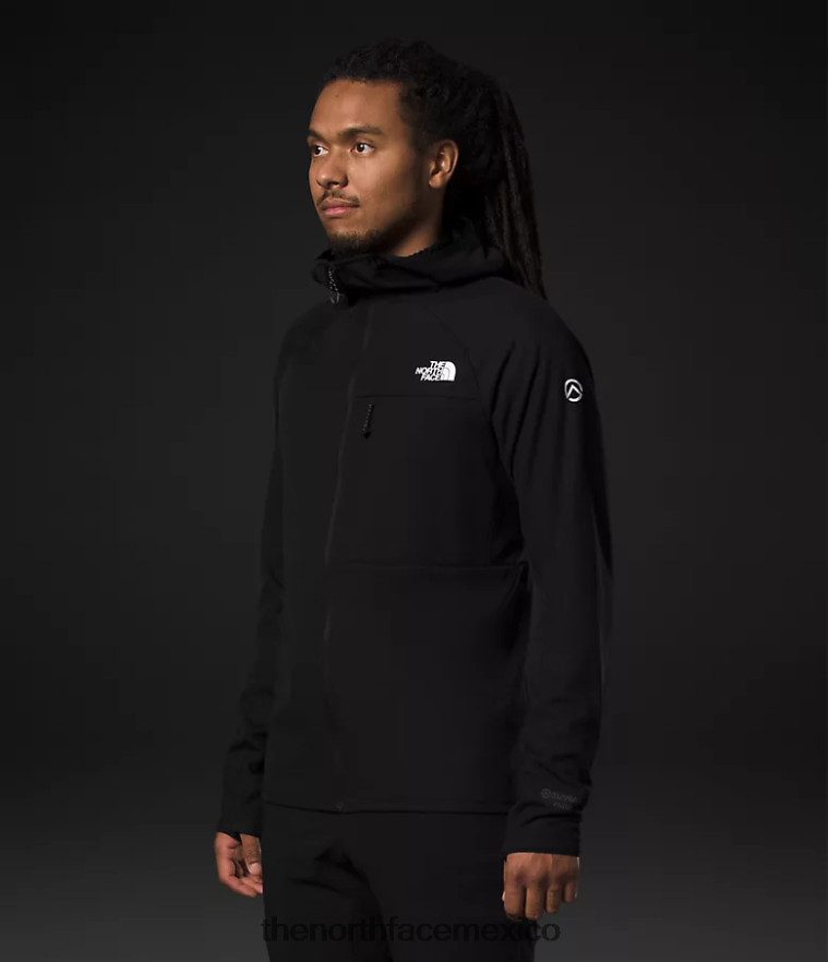 The North Face ropa NFHLJL403 negro hombres Summit Series Futurefleece sudadera con capucha y cremallera completa