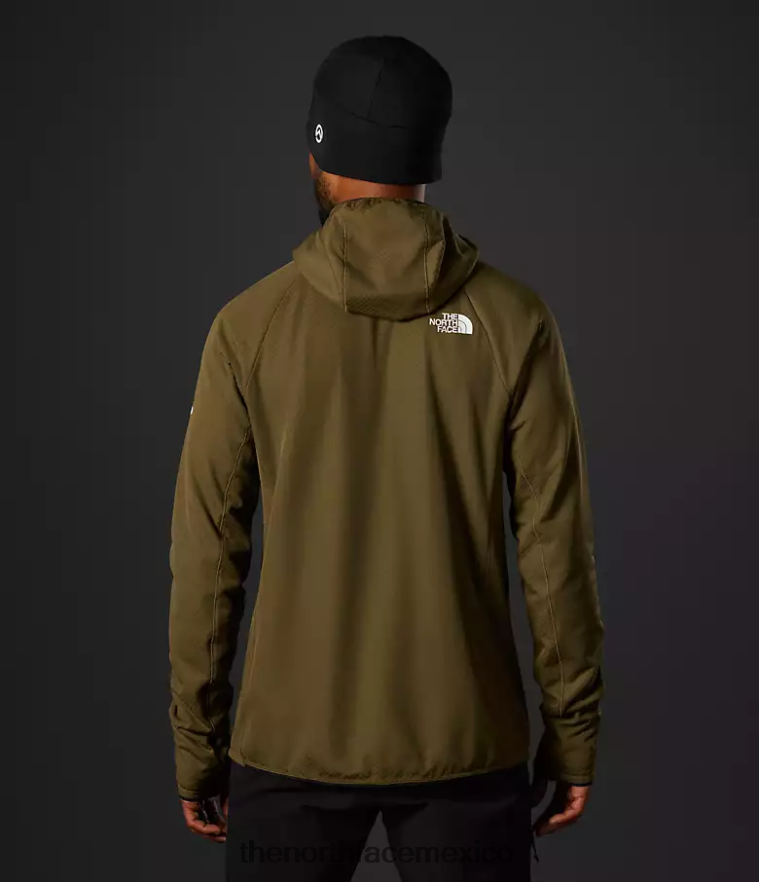 The North Face ropa NFHLJL404 oliva militar hombres Summit Series Futurefleece sudadera con capucha y cremallera completa