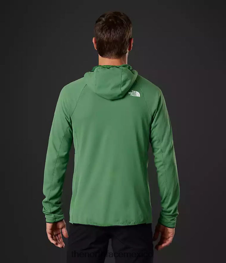 The North Face ropa NFHLJL407 verde hierba intenso hombres Summit Series Futurefleece sudadera con capucha y cremallera completa