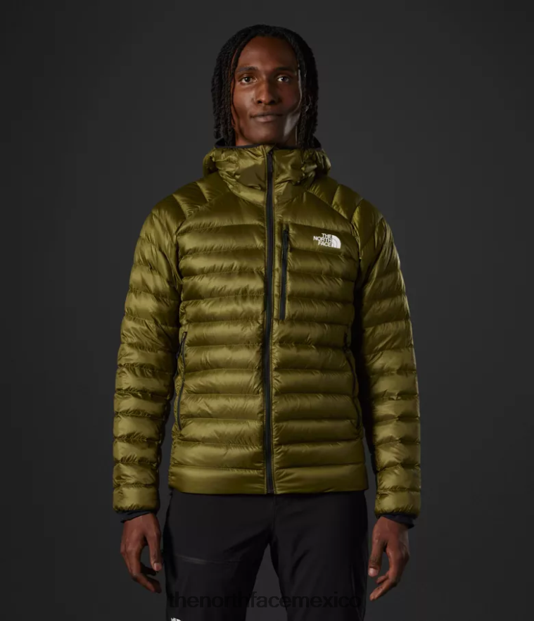 The North Face ropa NFHLJL917 oliva militar hombres sudadera con capucha breithorn serie cumbre
