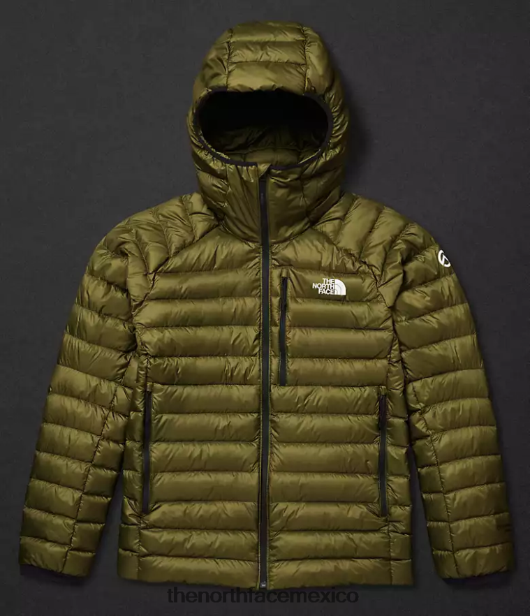 The North Face ropa NFHLJL917 oliva militar hombres sudadera con capucha breithorn serie cumbre