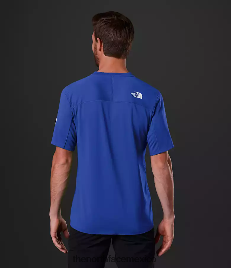 The North Face ropa NFHLJL956 azul hombres camiseta de manga corta Summit Series Crevasse