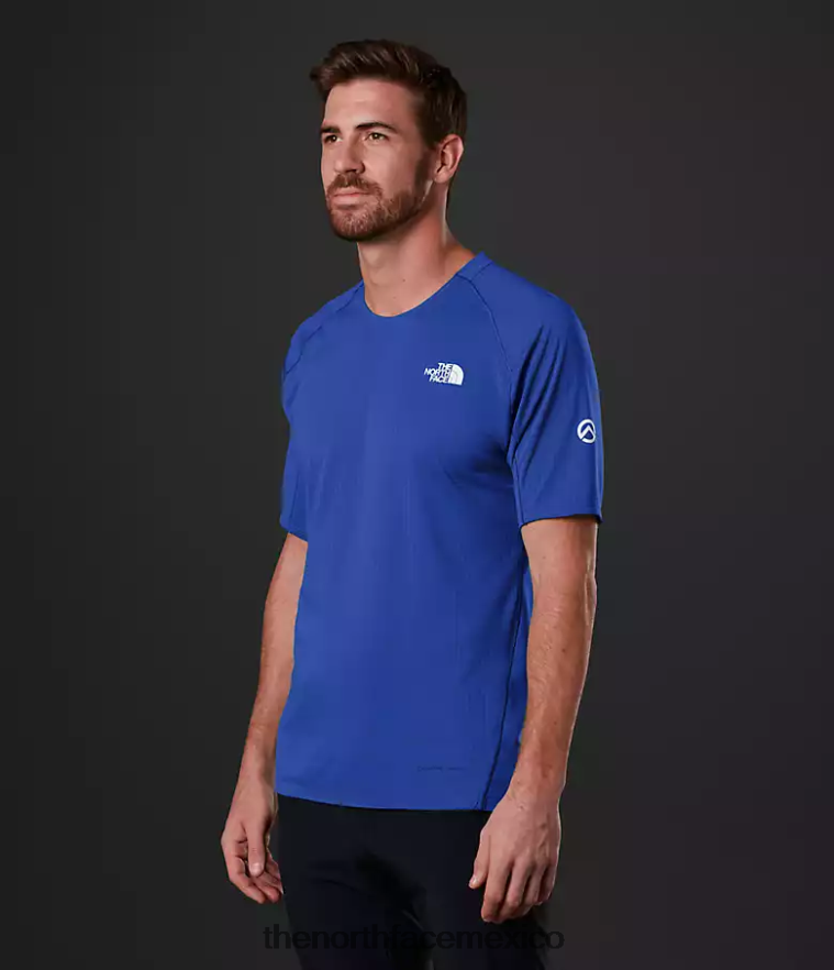 The North Face ropa NFHLJL956 azul hombres camiseta de manga corta Summit Series Crevasse