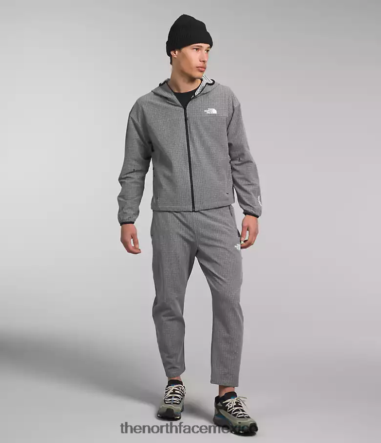 The North Face ropa NFHLJL834 tnf gris medio jaspeado hombres sudadera con capucha tekware grid