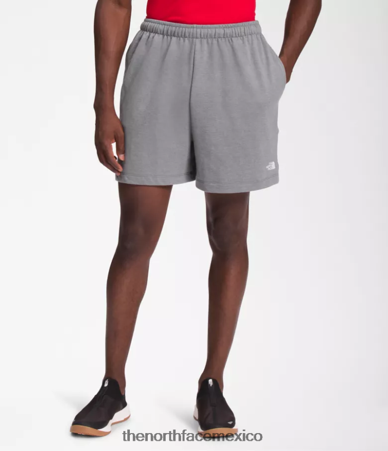 The North Face ropa NFHLJL359 tnf gris medio jaspeado hombres shorts de lana con logo sencillo
