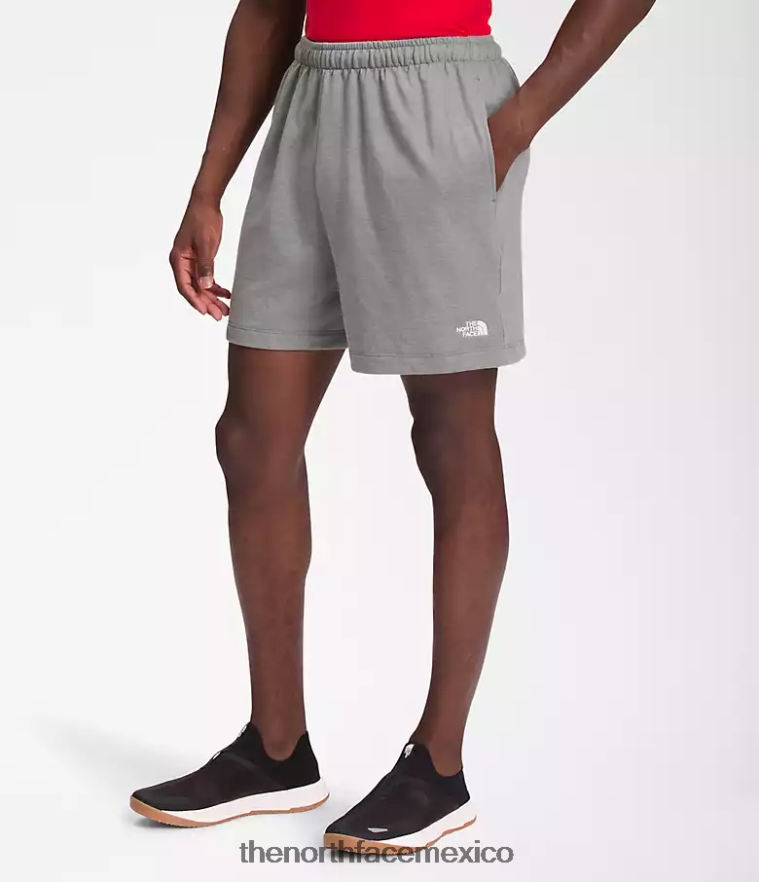 The North Face ropa NFHLJL359 tnf gris medio jaspeado hombres shorts de lana con logo sencillo