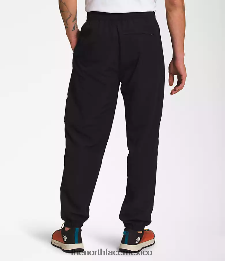 The North Face ropa NFHLJL488 negro hombres pantalones fáciles de nailon tnf