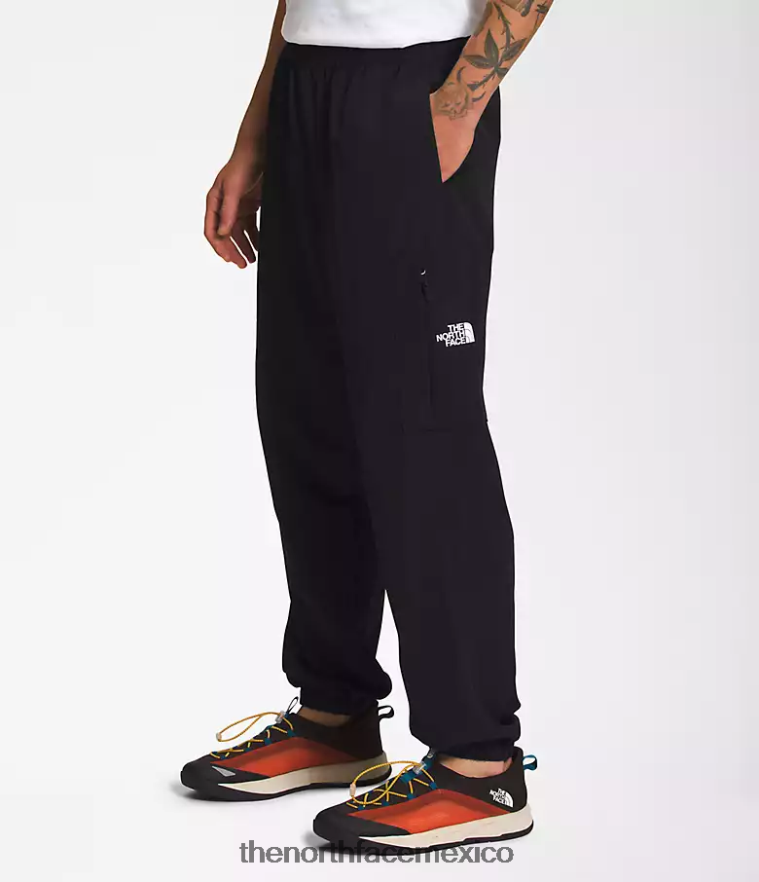 The North Face ropa NFHLJL488 negro hombres pantalones fáciles de nailon tnf