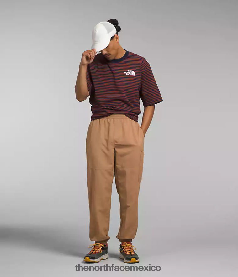 The North Face ropa NFHLJL491 mantequilla de almendras hombres pantalones fáciles de nailon tnf