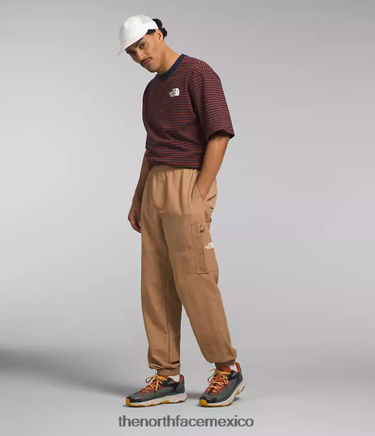 The North Face ropa NFHLJL491 mantequilla de almendras hombres pantalones fáciles de nailon tnf