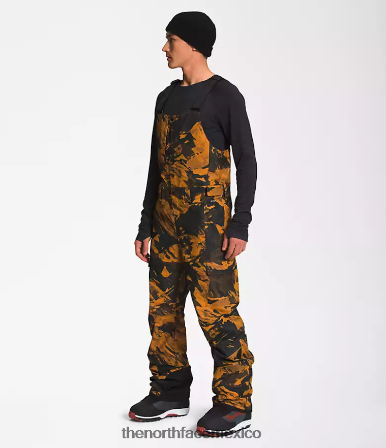 The North Face ropa NFHLJL656 estampado de paisaje montañoso en tono marrón cuero hombres baberos libertad