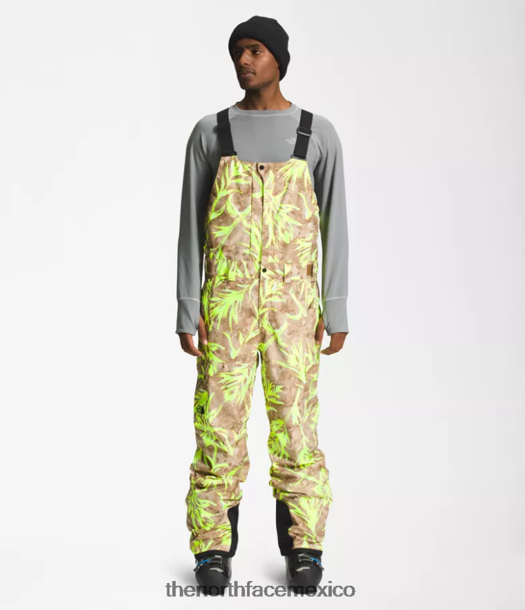 The North Face ropa NFHLJL657 impresión de pincel marrón utilitario hombres baberos libertad