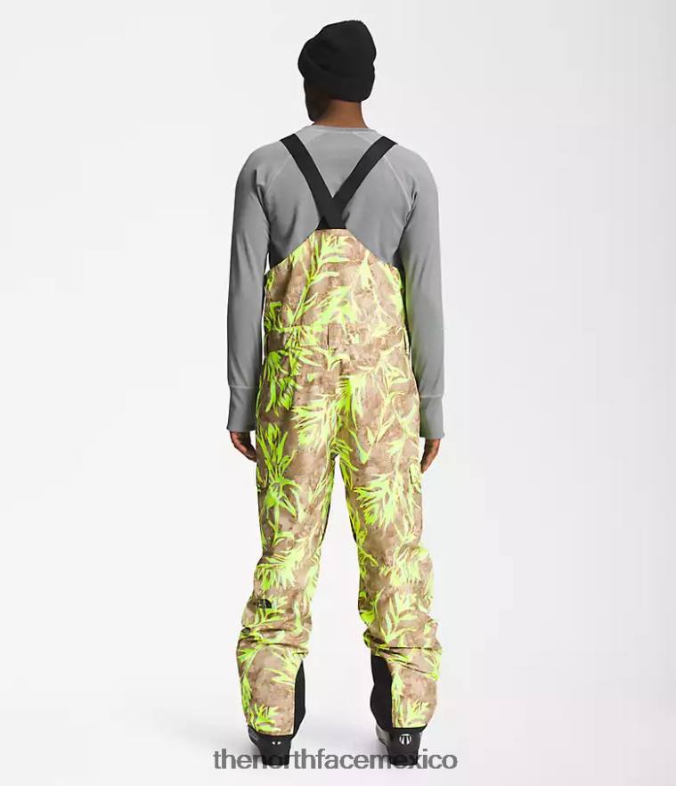 The North Face ropa NFHLJL657 impresión de pincel marrón utilitario hombres baberos libertad