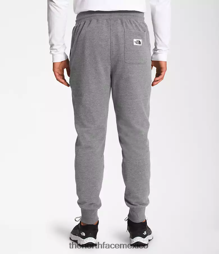 The North Face ropa NFHLJL307 tnf gris medio jaspeado hombres joggers con parches Heritage