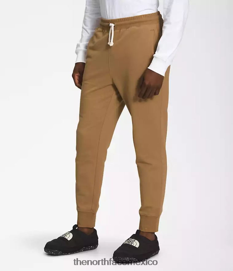 The North Face ropa NFHLJL308 marrón utilitario hombres joggers con parches Heritage