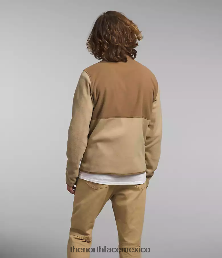 The North Face ropa NFHLJL13 caqui piedra/marrón utilitario hombres chaqueta alpina polartec 100