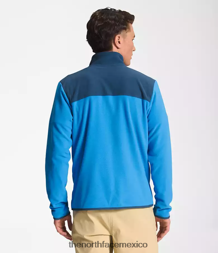 The North Face ropa NFHLJL413 azul sombreado/azul súper sónico hombres chaqueta tka glacier con cremallera completa