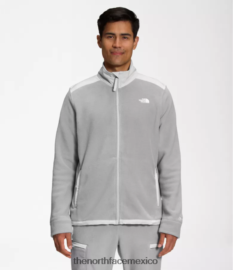 The North Face ropa NFHLJL540 gris fusión/gris estaño hombres chaqueta alpina polartec 200 con cremallera completa