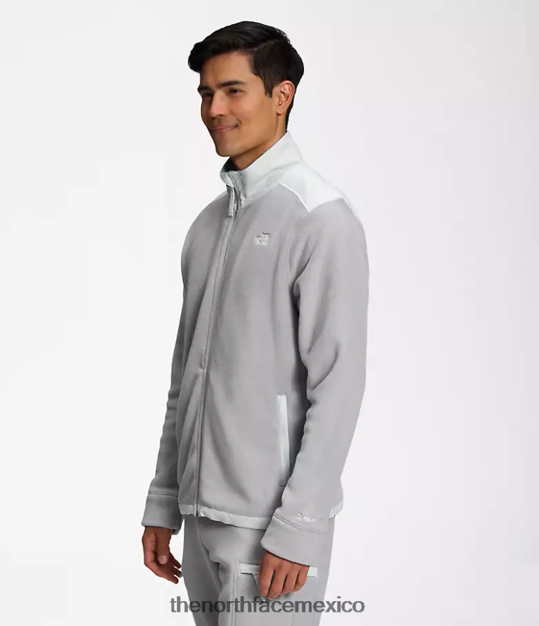 The North Face ropa NFHLJL540 gris fusión/gris estaño hombres chaqueta alpina polartec 200 con cremallera completa