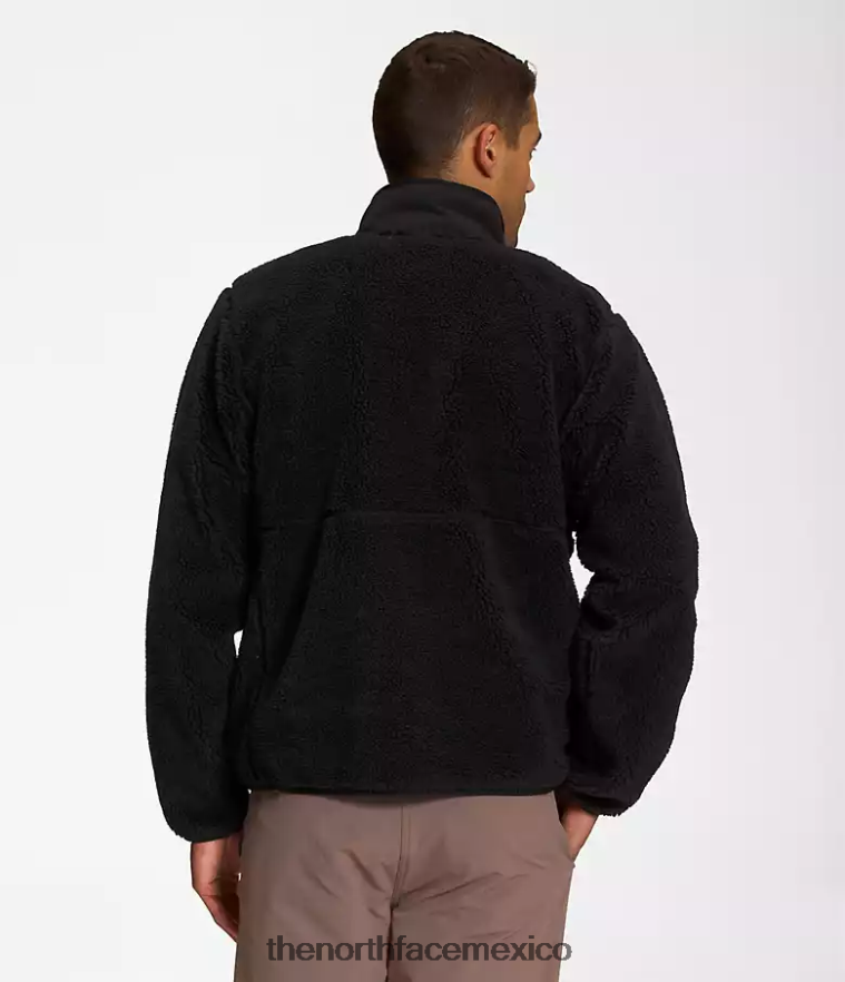 The North Face ropa NFHLJL546 negro hombres chamarra con cierre completo