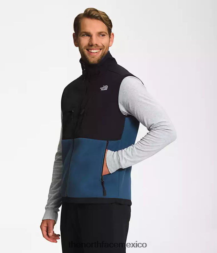 The North Face ropa NFHLJL597 azul sombreado hombres chaleco denali