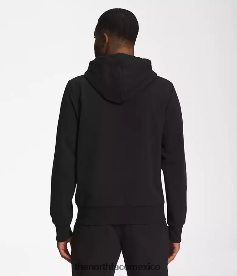 The North Face ropa NFHLJL703 negro hombres sudadera con capucha y parche Heritage