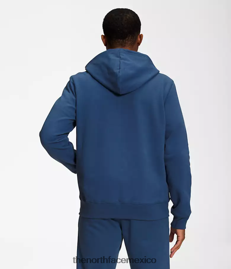 The North Face ropa NFHLJL706 azul sombreado hombres sudadera con capucha y parche Heritage
