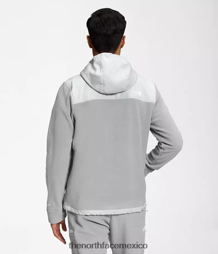 The North Face ropa NFHLJL831 gris fusión/gris estaño hombres chaqueta con capucha alpine polartec 200 con cremallera completa