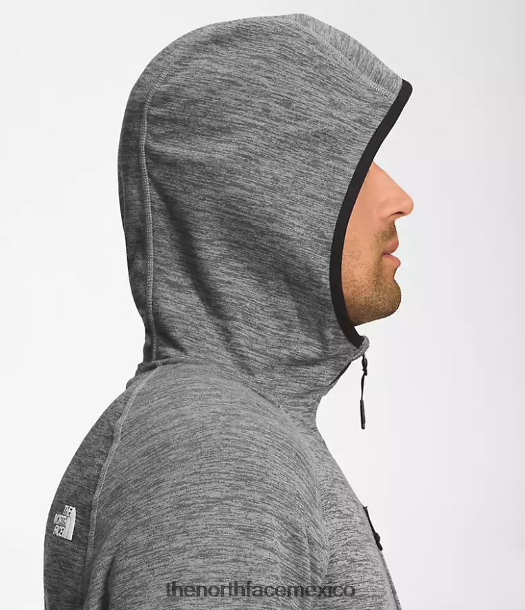 The North Face ropa NFHLJL922 tnf gris medio jaspeado hombres sudadera con capucha de canyonlands
